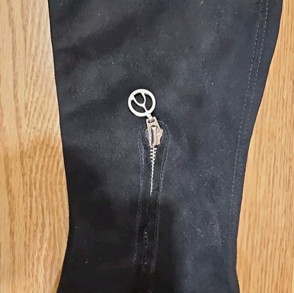 Browns Wishbone Women Knee High Suede Boots Black 8M Whimsigoth Vampire Witchy - Picture 8 of 10